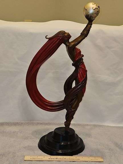 Erté Images in Bronze Limited Edition "Two Vamps" Signature Stamped & Numbered Ap 15/35 w/COA & Cert. of Value... image