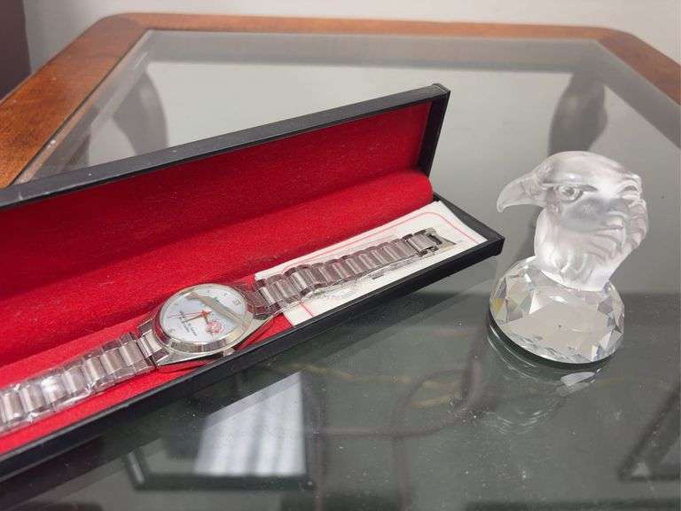 NRA Metal Watch and Glass Eagle Head image