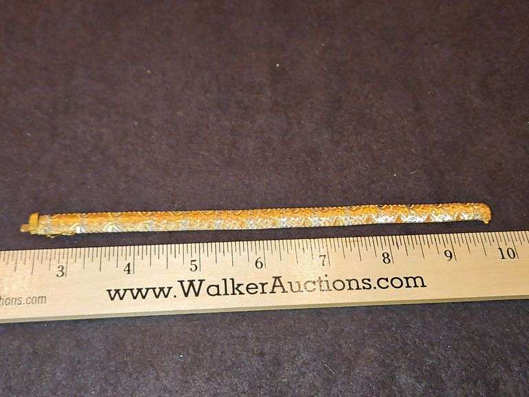 Ladies 18K(750) tri-colour gold bracelet 23.0 total grams... image