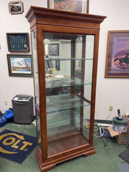 4 Shelf Hammary Display Cabinet with Beautiful Detailing image