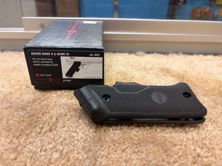 Crimson Trace LaserGrip Ruger Mark II & Mark III (Fits all steel frame Mark II and Mark III Models excluding 22/45), Red Sight LG-403 image