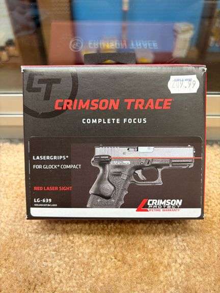 Crimson Trace LaserGrip Glock Compact, Red Sight LG-639 image