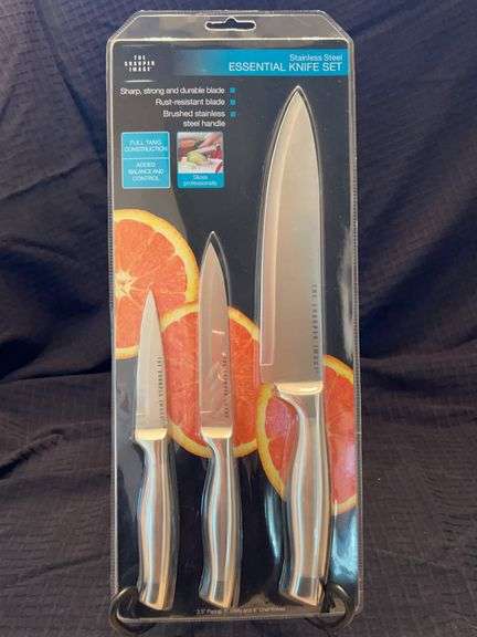 NEW The Sharper Image Stainless Essential Knife Set image