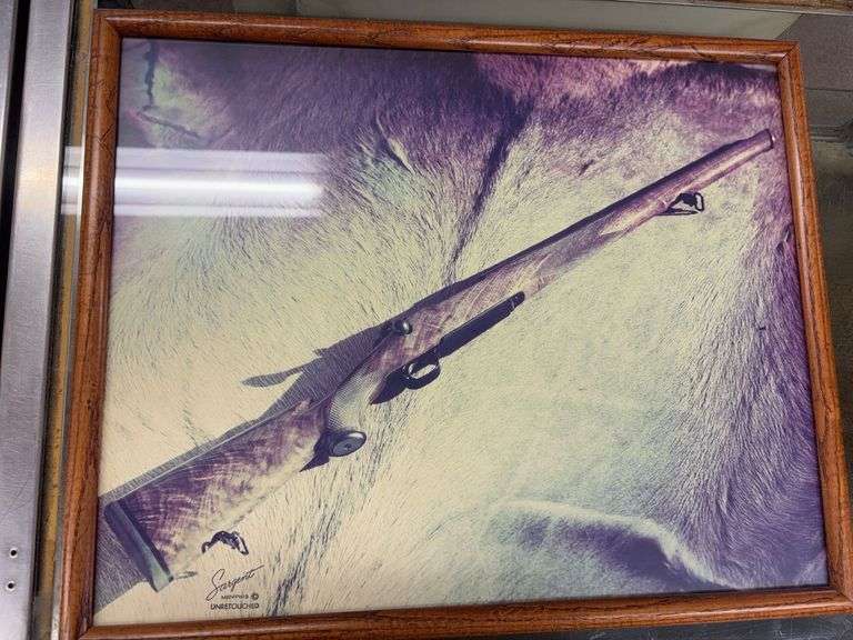 Great Framed Photograph of Rifle by Memphis’ Own Stock Maker Harry Sargent image