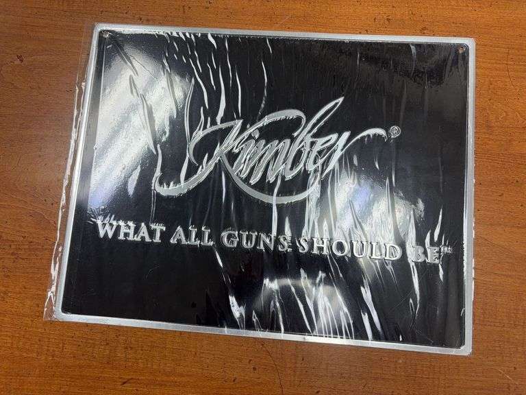 New 16” Kimber “What All Guns Should Be” Metal Signage image