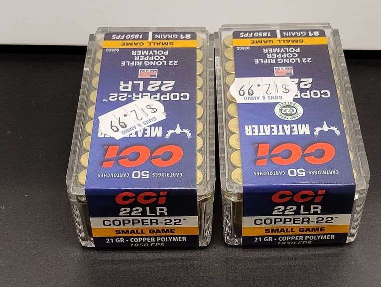 Two 50 Cartridge Boxes CCI 22 LR Polymer 21gr image