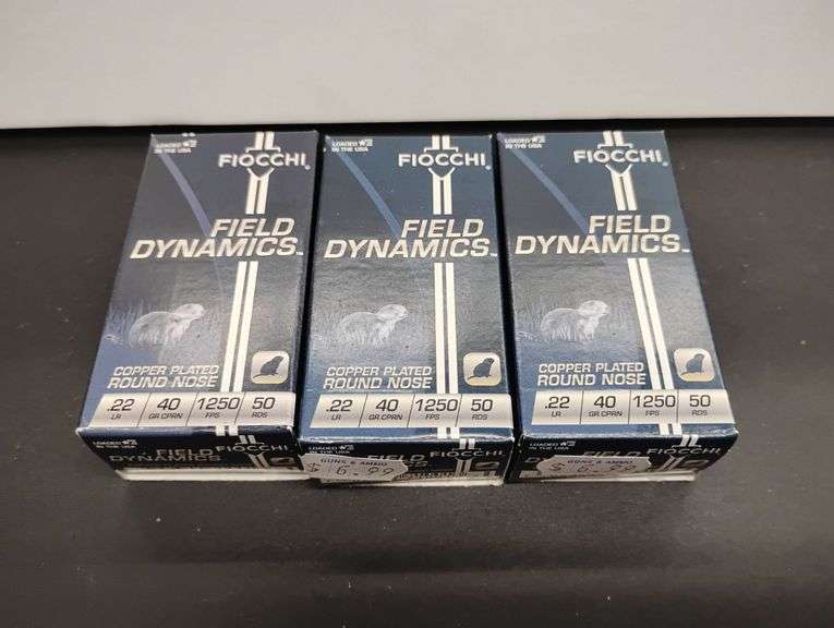 Three 50 Cartridge Boxes Fiocchi 22 LR 40gr image