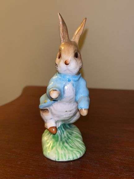 Vintage “Peter Rabbit” Porcelain Beatrix Potter Figurine- Beswick England…..Copyright 1948…..signed by John Beswick….Studio of Royal Doulton image