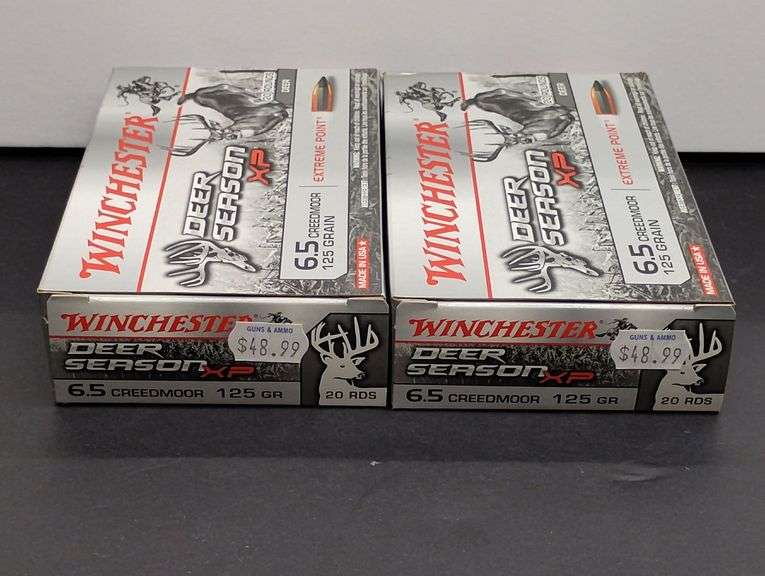 Two 20 Cartridge Boxes Winchester Deer Season XP 6.5 Creedmoor 125 Grain  Extreme Point image