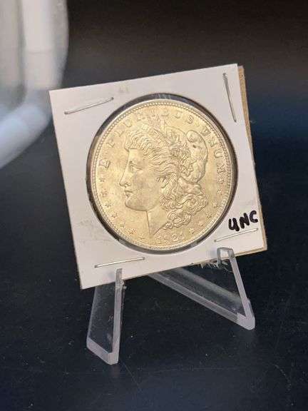 Uncirculated 1921 Morgan Silver Dollar (no mint mark) image