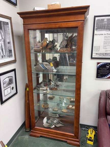 4 Shelf Hammary Display Cabinet with Beautiful Detailing (CABINET ONLY) image