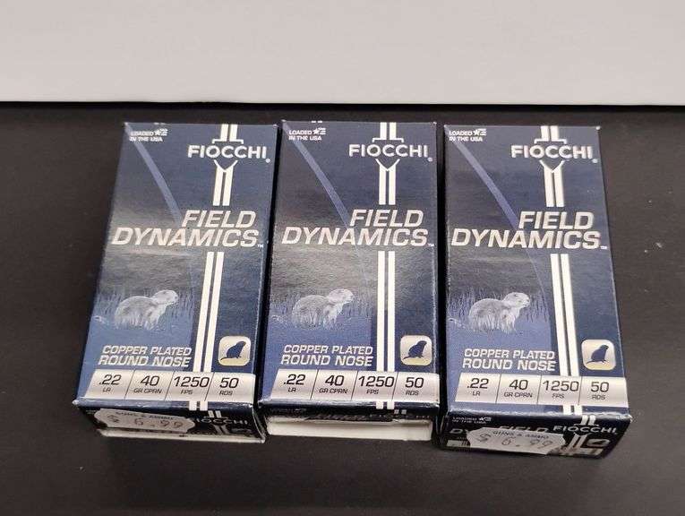 Three 50 Cartridge Boxes Fiocchi 22 LR 40gr image