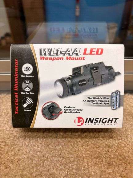 Insight LED Tactical Flashlight Weapon Mount WL1-AA, WL1-000-A3 image