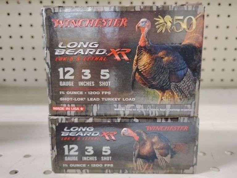 Winchester Long Beard XR Lok'd & Lethal 12 gauge 3 inches 1 3/4 oz 1200 FPS 5 Shot, 10 rounds, 2 boxes image