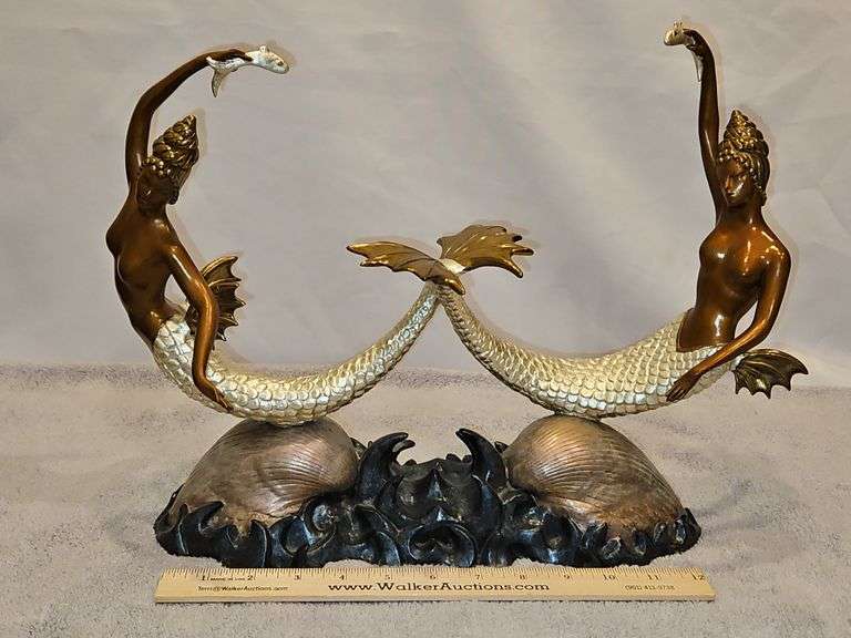 Erté Limited Edition Bronze "Sirens" Signature Stamped & Numbered 198/375 w/COA & Certificate of Value... image