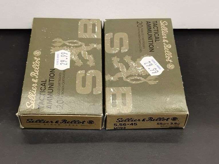 Two 20 Cartridge Boxes Sellier & Bellot Tactical Ammunition 5,56 x 45 55 Grains 3.6g image