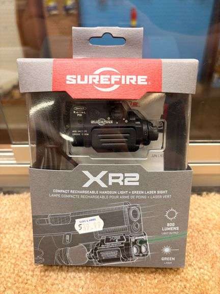 SureFire XR2 Compact Rechargeable Handgun Light and Green Sight XR2-A-GN image