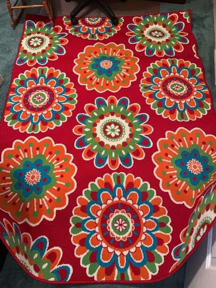 Bright fun & festive SONOMA Indoor/outdoor area rug…..4 ft 11” x 6 ft 10” image