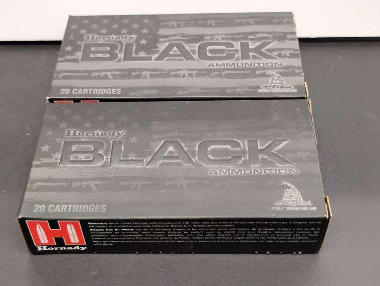 Two 20 Cartridge Boxes Hornady Black 223 Rem. 75 Grain image