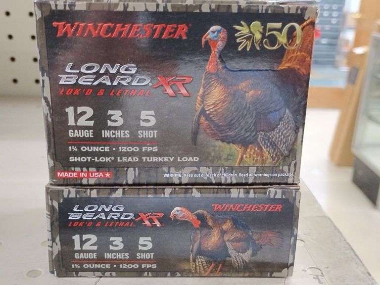 Winchester Long Beard XR Lok'd Lethal 12 gauge 3 inches 1 3 4 oz 1200 FPS 5 Shot 2 boxes image