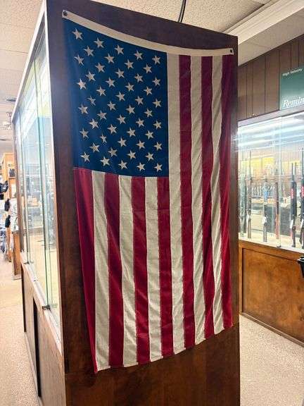 58” Vintage American Flag image