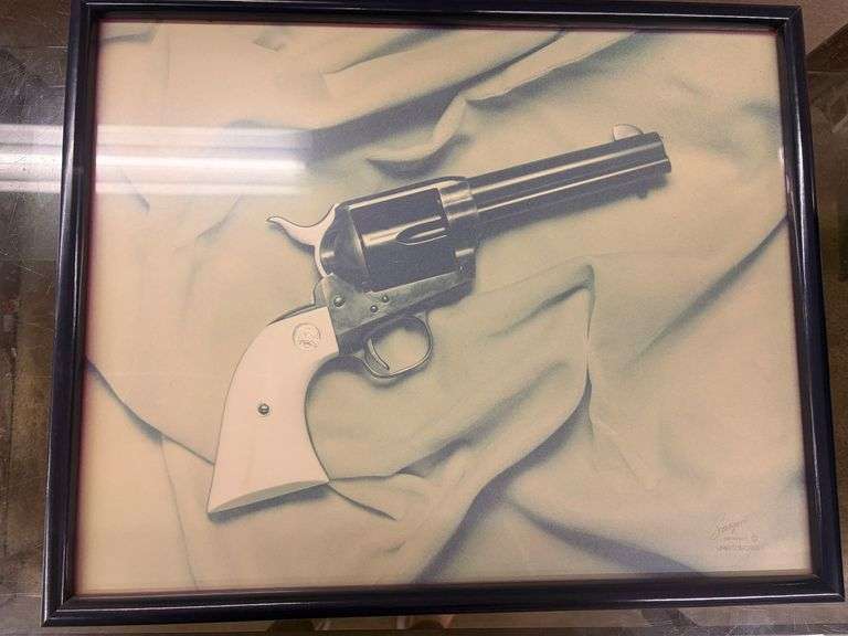Framed Photograph of Colt Signal Action by Memphis’ Own Stock Maker Harry Sargent image