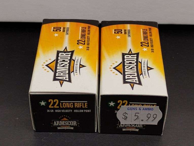 Two 50 Cartridge Bx ARMSCOR RIMFIRE 22 LR 36GR image