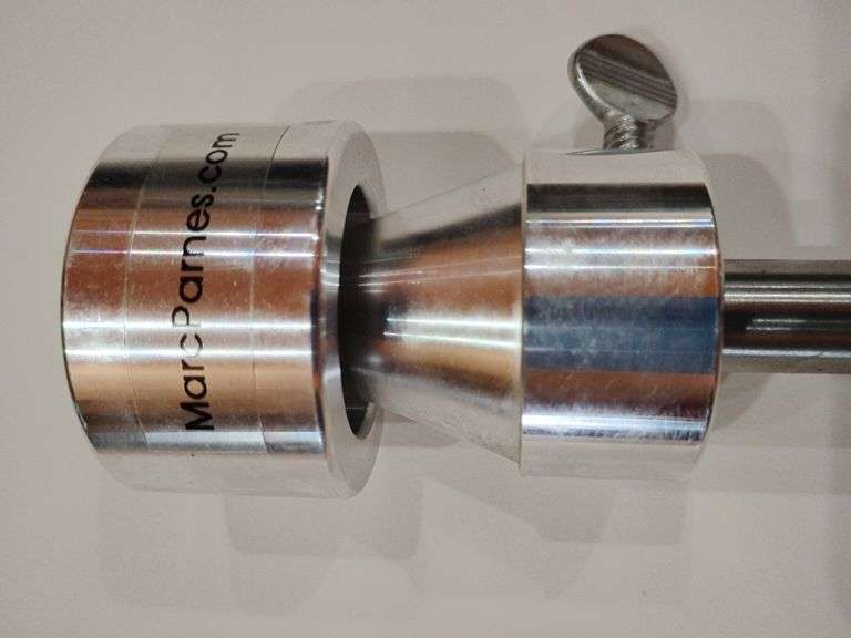 MARC PARNES PORTABLE MOTORCYCLE WHEEL BALANCER AXLE SIZES 15MM TO 41MM image