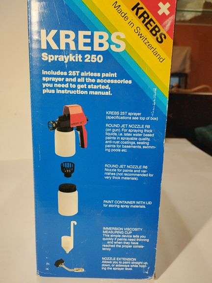 KREBS Spraykit 250, includes 25T airless paint sprayer. Lightly used image