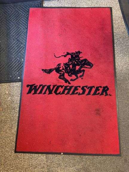 5’ x 3’ Red Winchester Logo Mat image