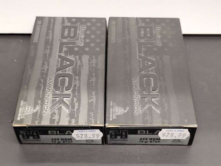Two 20 Cartridge Boxes Hornady Black 223 Rem. 75 Grain image