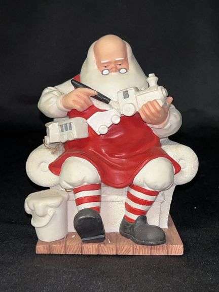 Dept 56 Cream Bisque “Finishing Touch Santa” figurine…..4-3/4” tall image