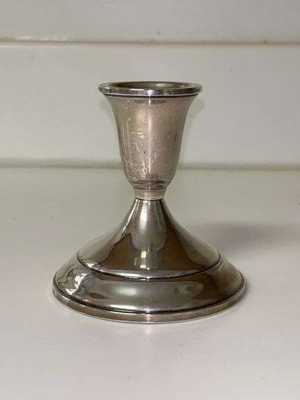 Towle weighted sterling candlestick…..4” tall and 239.6 grams image