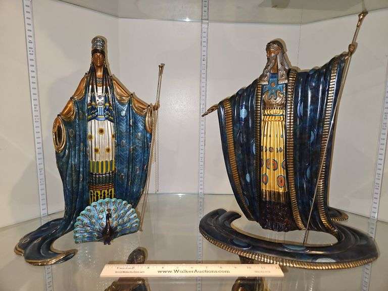 3-Piece Erté Treasures in Bronze Limited Edition "Hera & Zeus" Signature Stamped & Numbered 100/500 w/COA... image