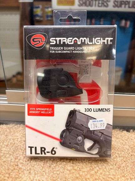 Streamlight Trigger Guard Light/Laser for Sub Compact Handgun (Fits Springfield Armory Hellcat) TLR-6 image