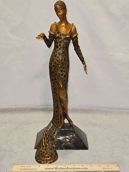 Erté Treasures in Bronze Limited Edition "Julietta" Signature Stamped & Numbered 244/500 w/COA & Cert. of Value... image