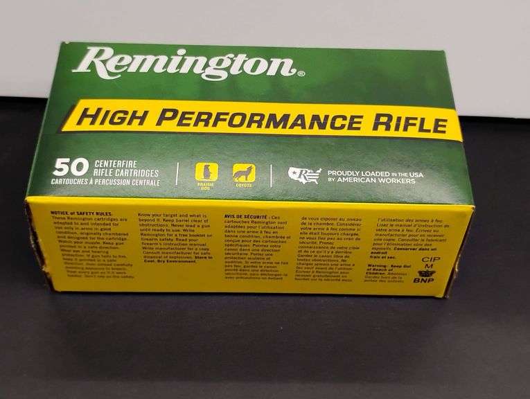 One 50 Cartridge Box Remington High Performance Rifle 22 Hornet 45 Grain image