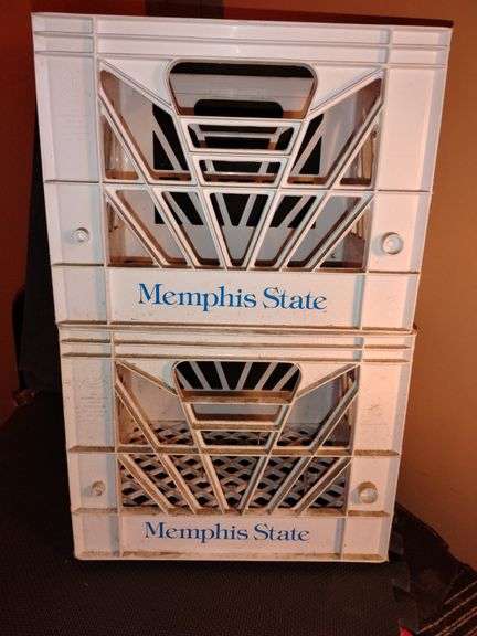 Two Memphis State Milk Crates image