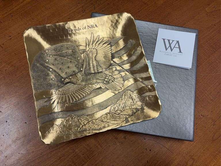 Solid Bronze Wendell August “Friends of the NRA” Hanging Plate image
