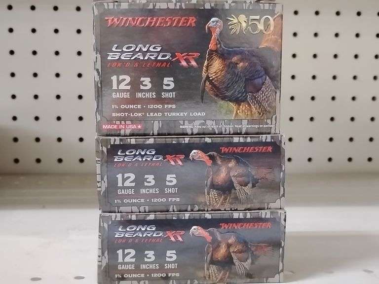 Winchester Long Beard XR Lok'd & Lethal 12 gauge 3 inches 1 1/4 oz. 1200 FPS 5 Shot 10 rounds, 3 boxes image