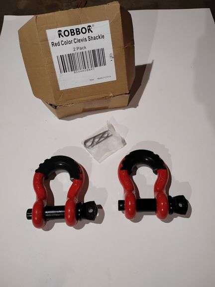 2 Towing Shackles. New. image