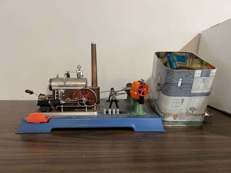 Rare and unique Stationary Steam Engine and supplies…..seller states working condition image