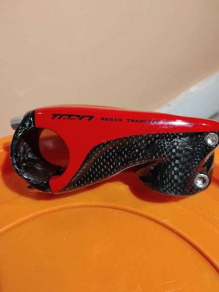 New Temani Mountain Bike 3K Carbon Fiber Stem 31.8-110mm x 80, Red image