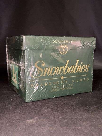 NIB Dept. 56 Snowbabies Starlight Games Collection “Perfect Balance” bisque porcelain figurine….box is sealed image