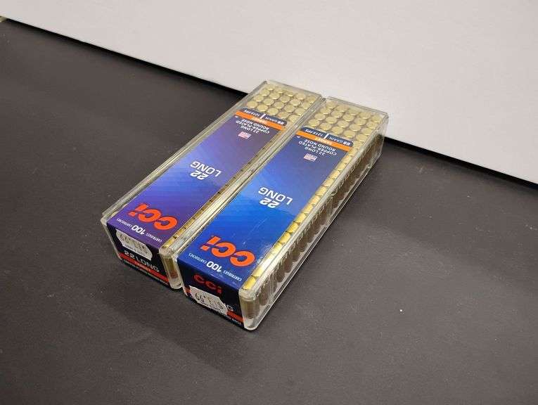 Two 100 Cartridge Boxs CCI CB 22 Long 29gr image