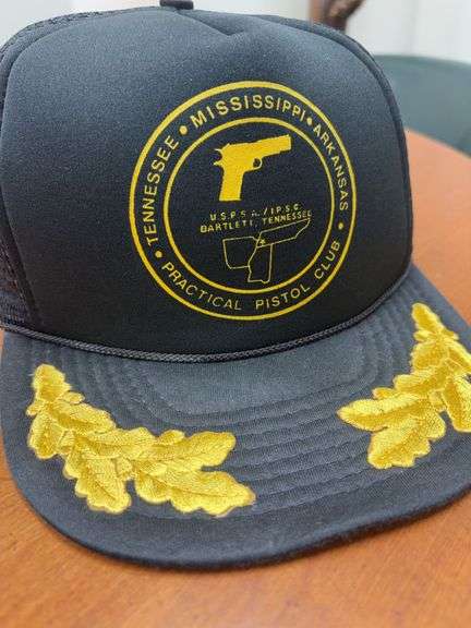 Gold Leaf TN, MS, AR Practical Pistol Club 23” Band Trucker Hat image