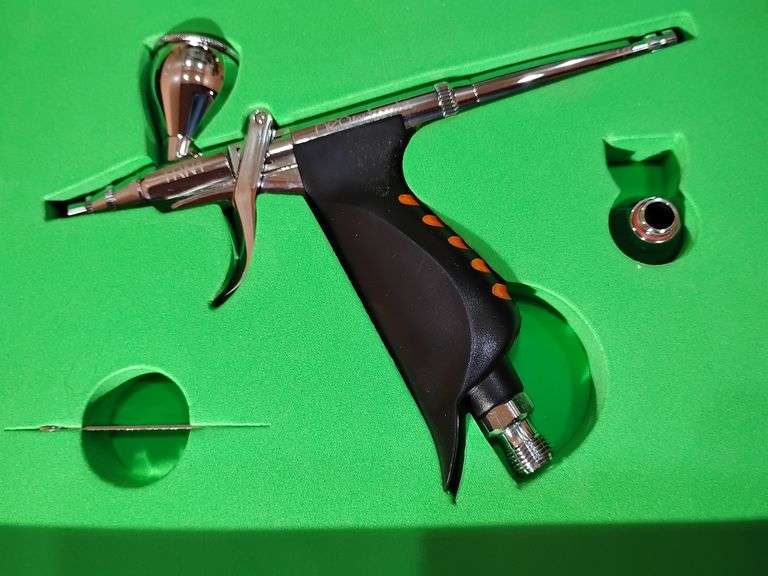 neo, iwata, Gravity Feed Trigger Airbrush. New in box. image