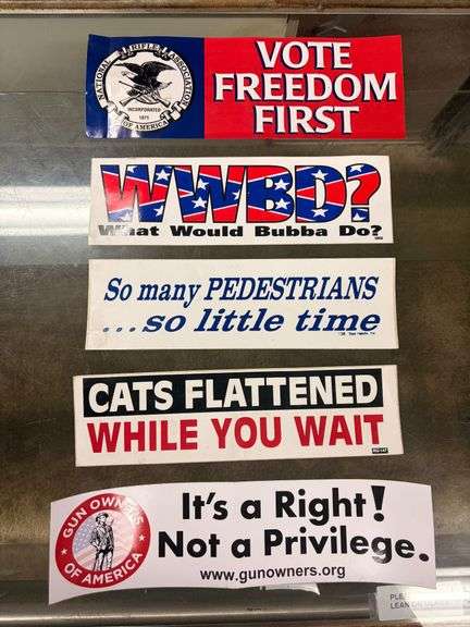 5 Gun Owner Bumperstickers image