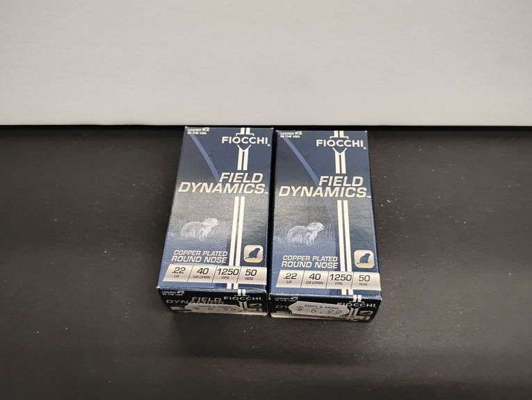 Two 50 Cartridge Boxes Fiocchi 22 LR 40gr image
