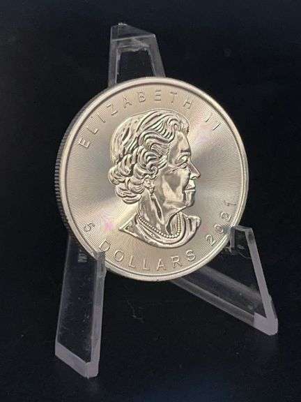 Uncirculated 2021 Canadian 1 oz. Silver $5 Coin image